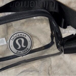lululemon athletica Transparent and Black Belt Bag
